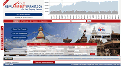 Desktop Screenshot of nepalpropertymarket.com