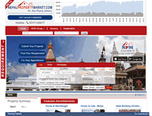 Tablet Screenshot of nepalpropertymarket.com